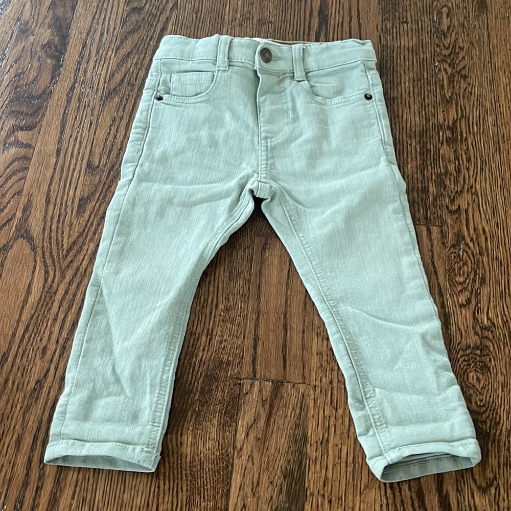 Kids Zara mint fitted jeans